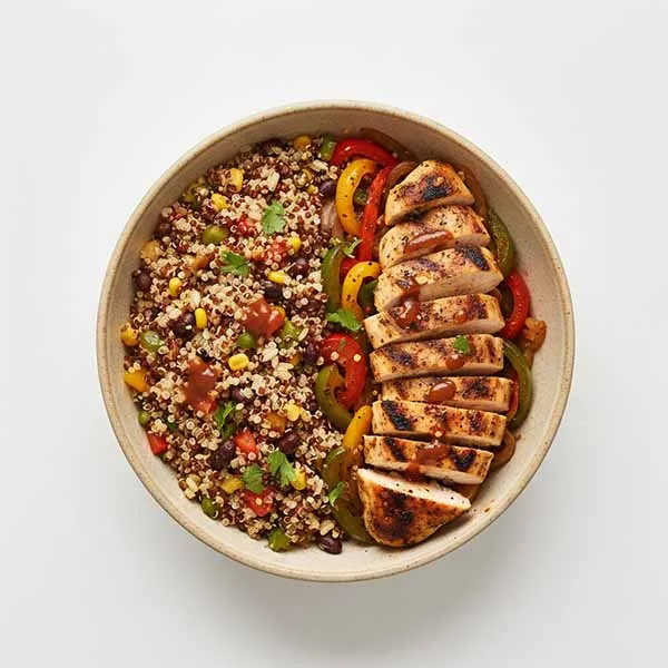 Fajitas Style Chicken with Cajun Fragrant Quinoa & Rice Mix